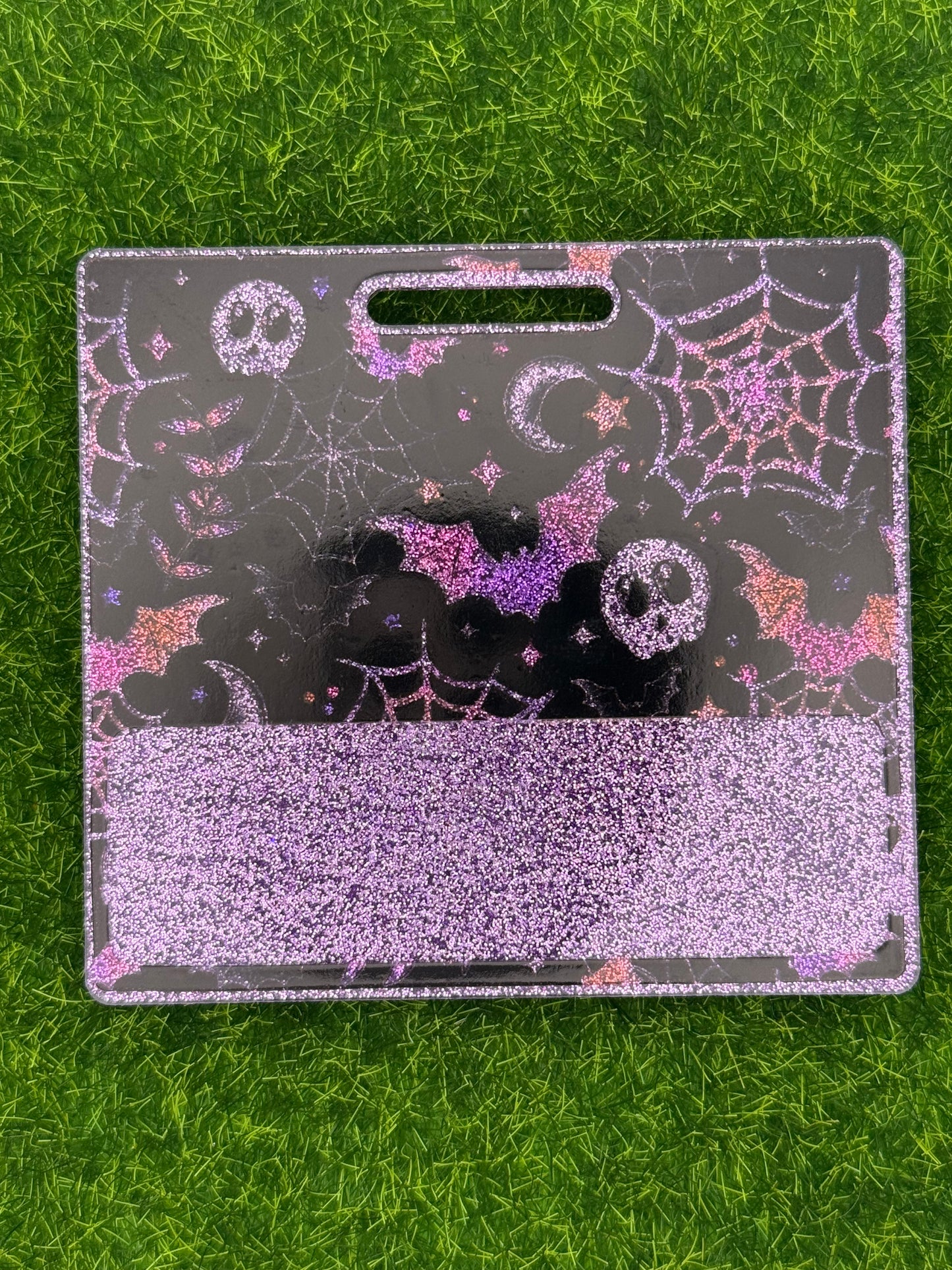 Purple webs-Badge Buddy