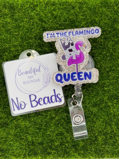 Blue Dog-I’m the flamingo queen