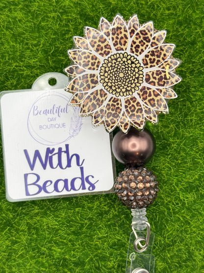 Leopard sunflower circle