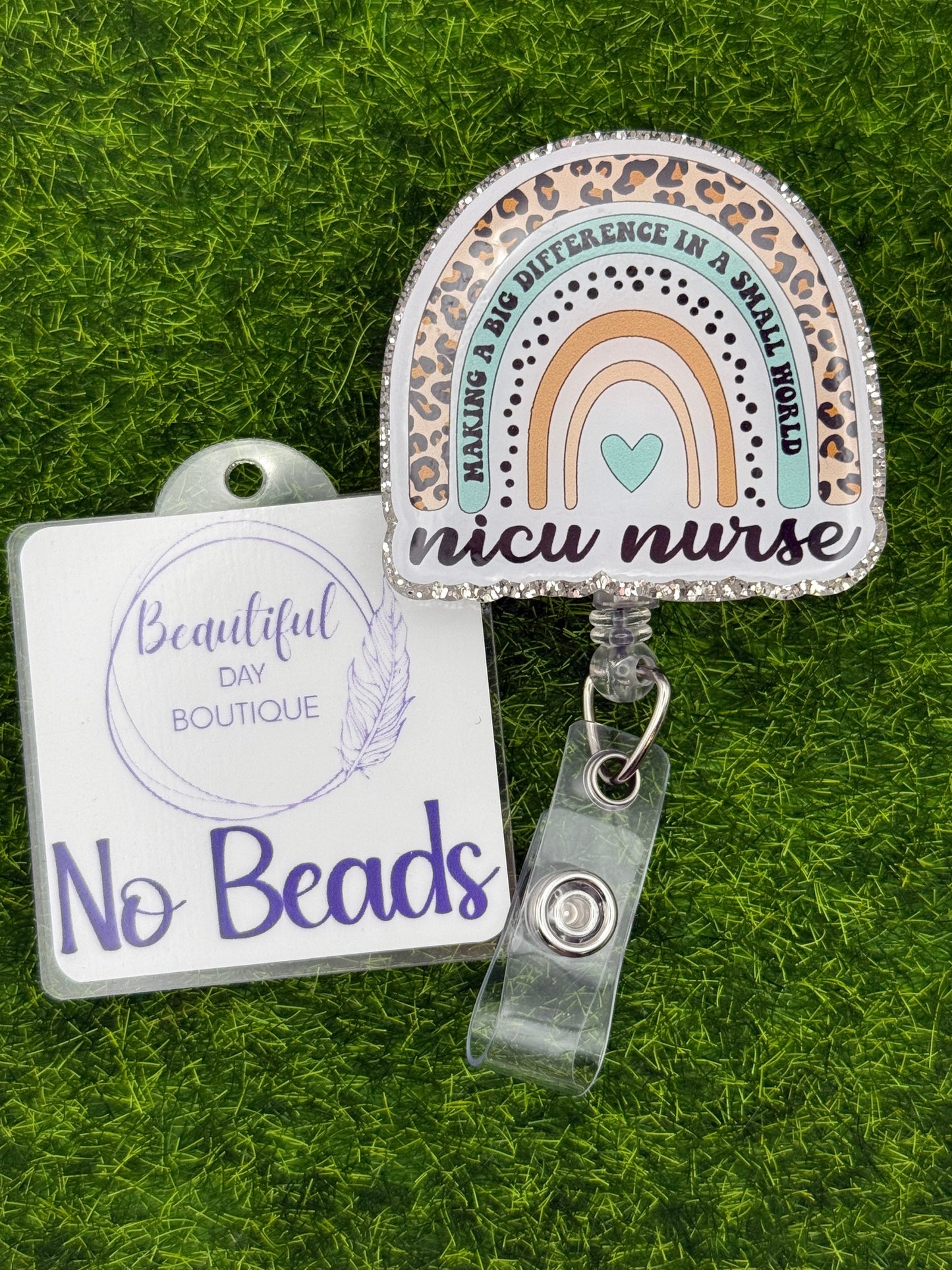 NICU Nurse leopard rainbow