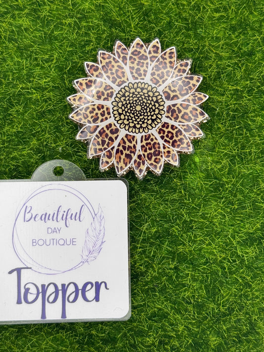Leopard sunflower circle