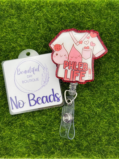 Phleb life-pink scrubs