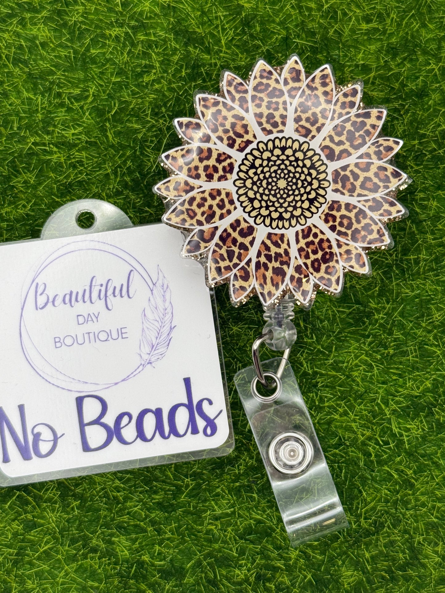 Leopard sunflower circle