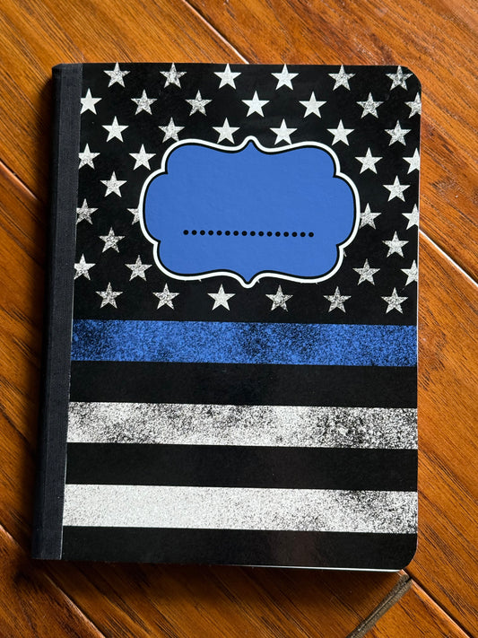 Blue line notebook-wide ruled