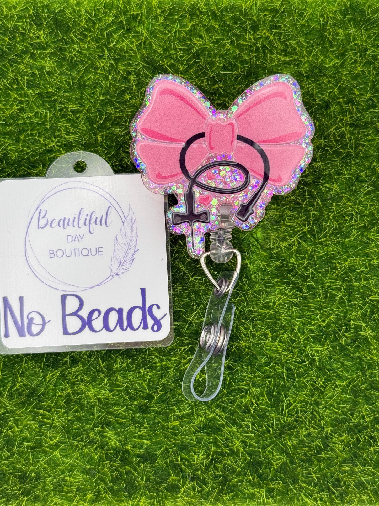 Needle bow pink