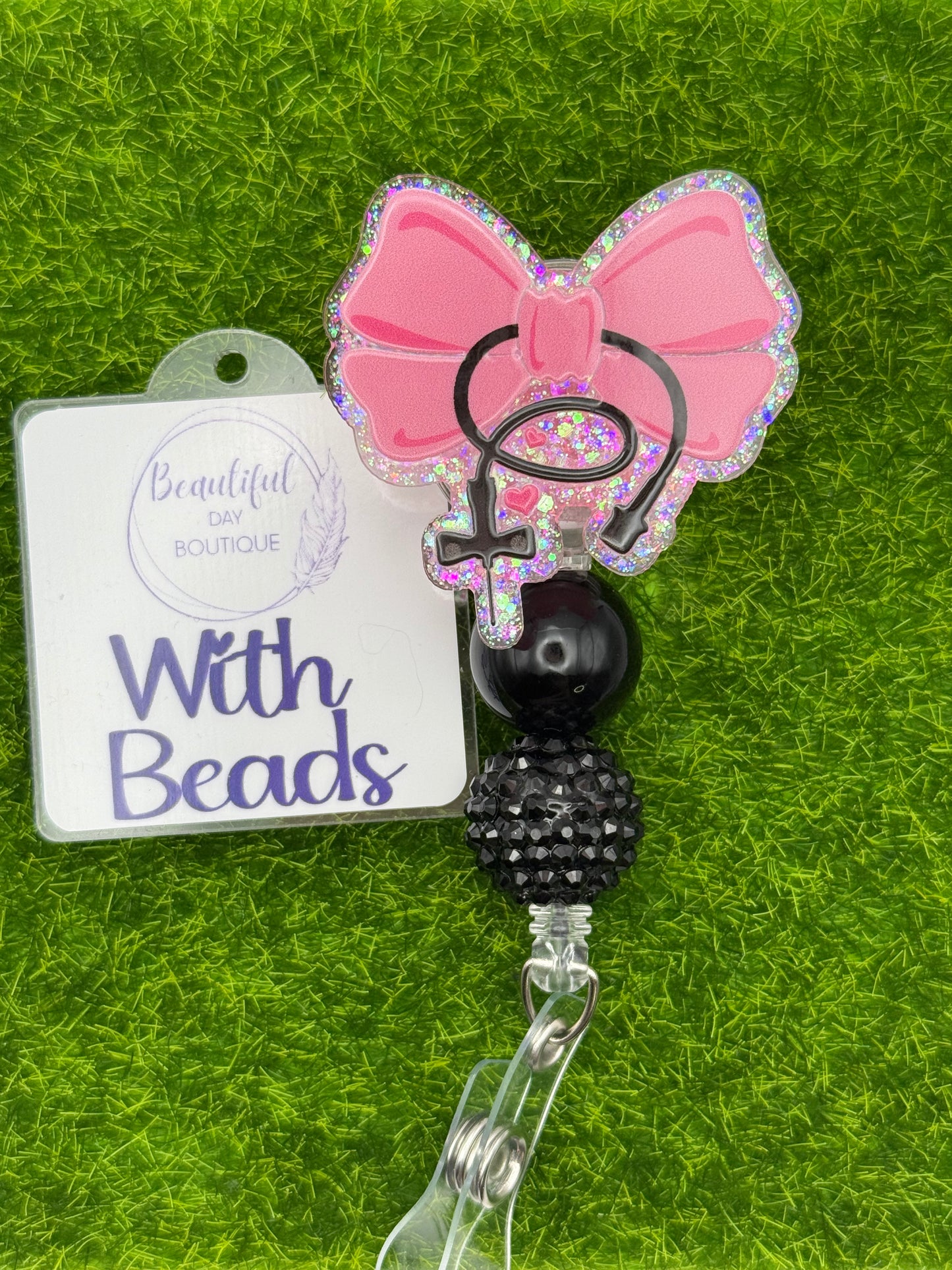 Needle bow pink
