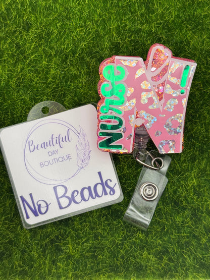 Nurse monogram pink