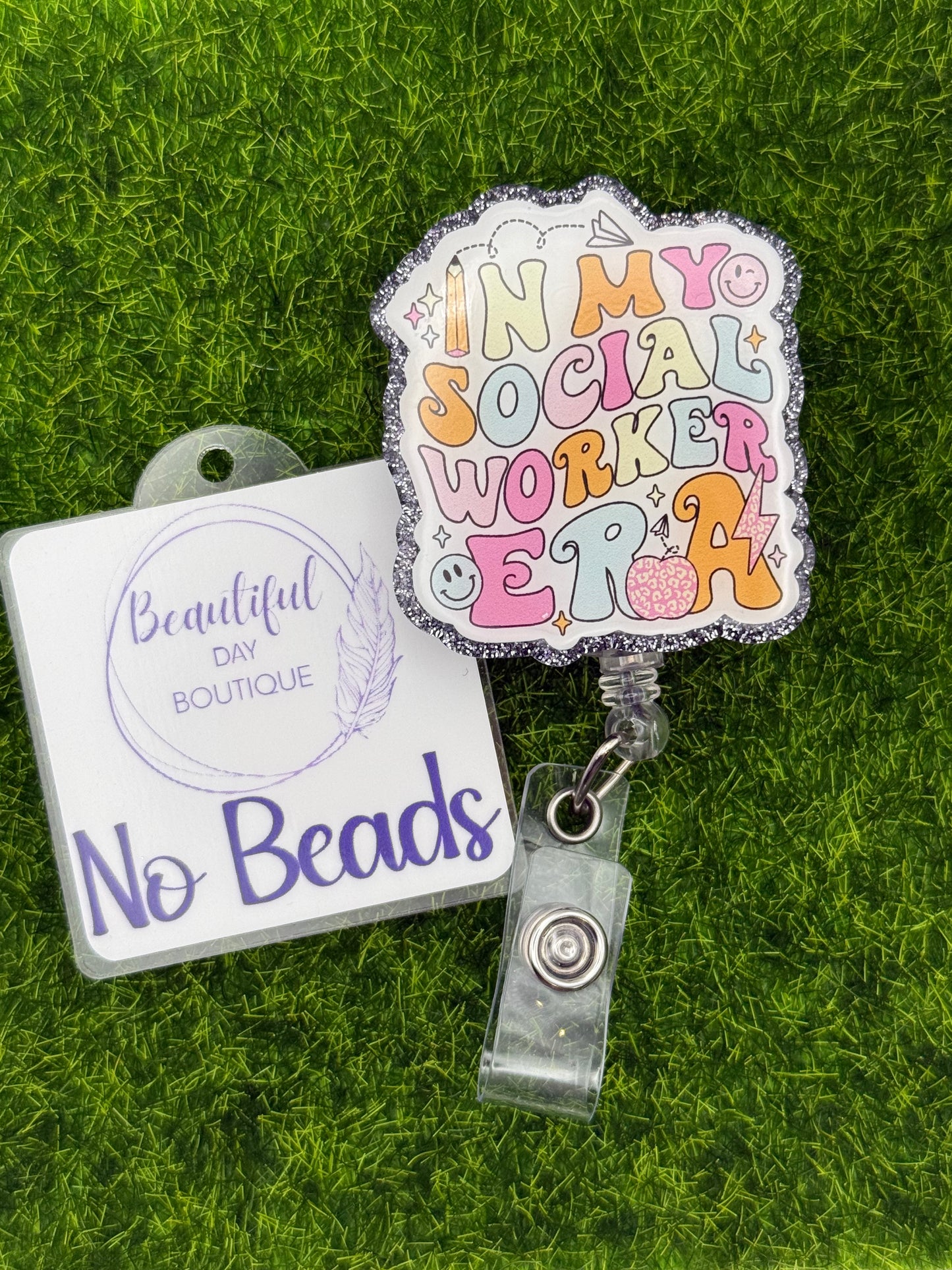In my social worker era-gray glitter