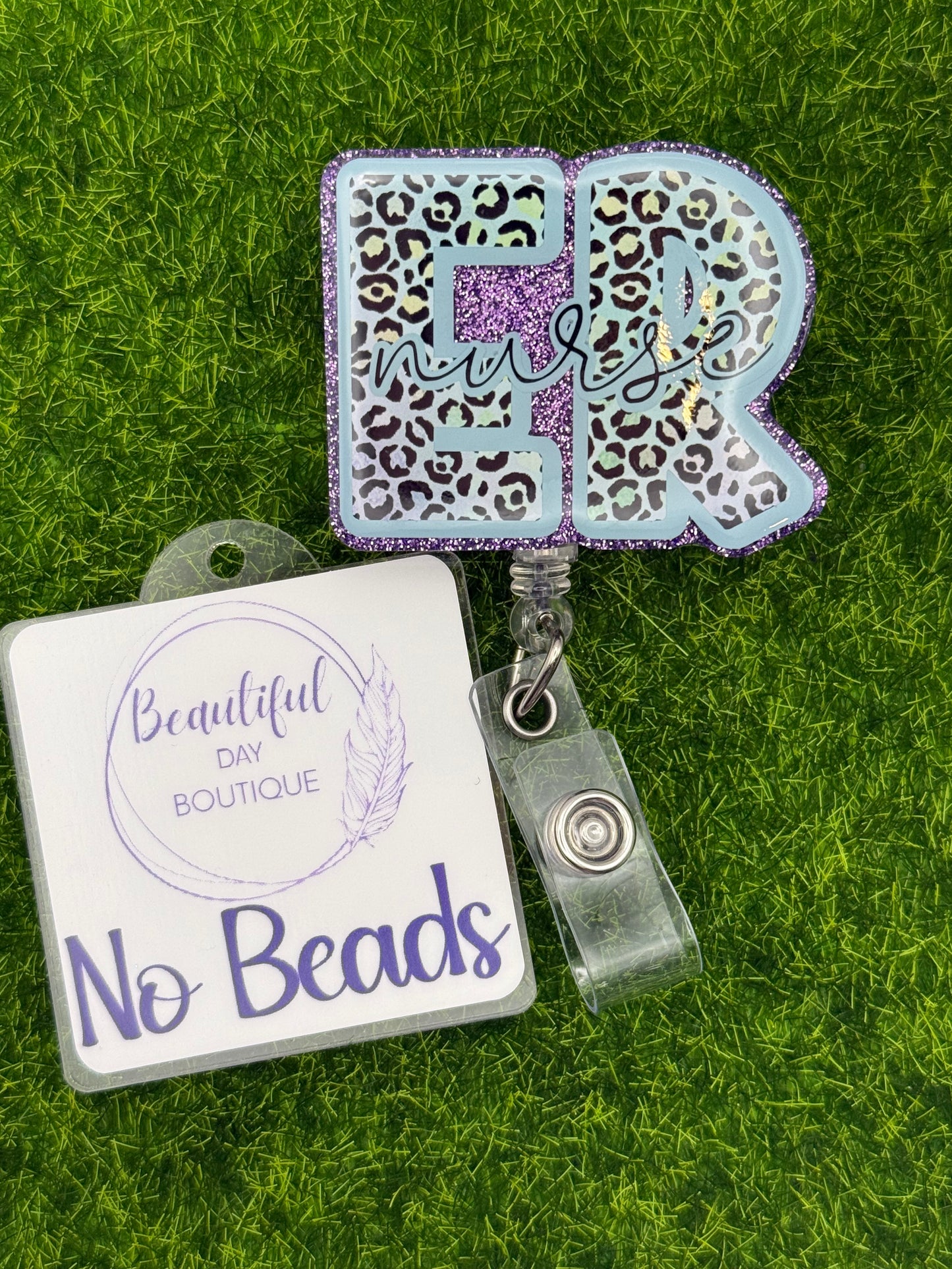 ER Nurse-Purple leopard