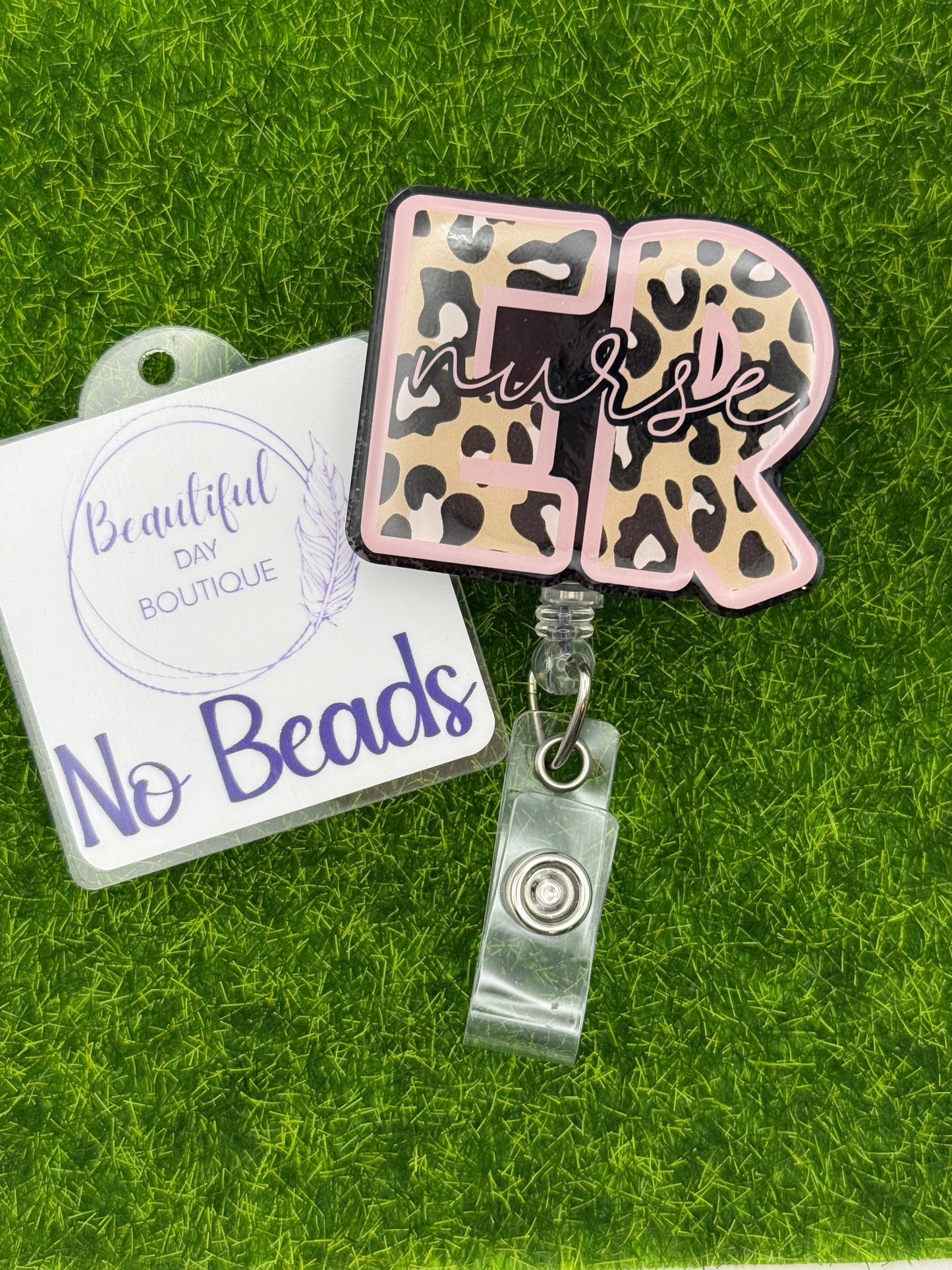 ER nurse-pink/black leopard