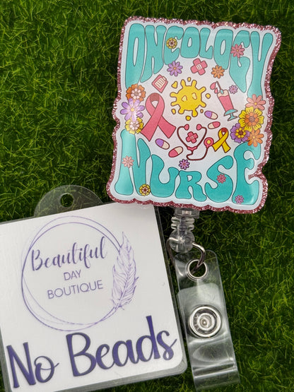 Oncology nurse-pink/teal