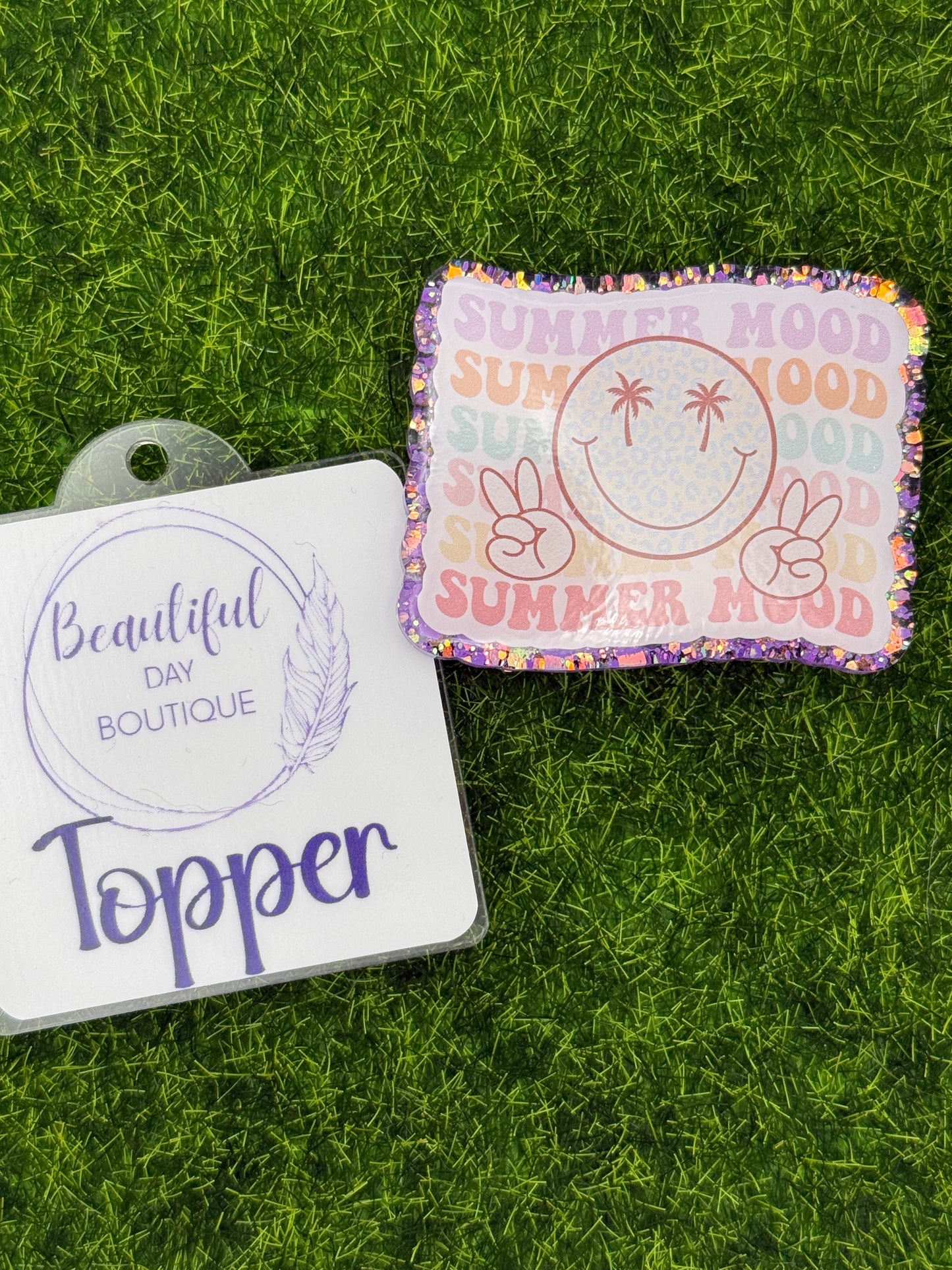 Summer mood-purple glitter