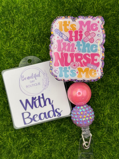 It’s me hi I’m the nurse-purple glitter