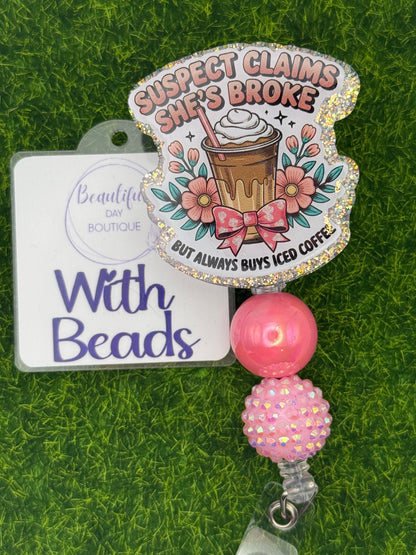 Suspect claims she’s broke