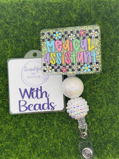 Medical assistant-retro daisies