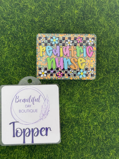 Pediatric nurse-retro daisies