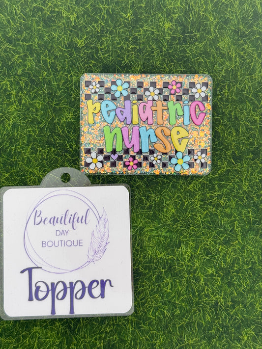 Pediatric nurse-retro daisies