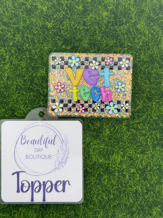 Vet tech-retro daisies