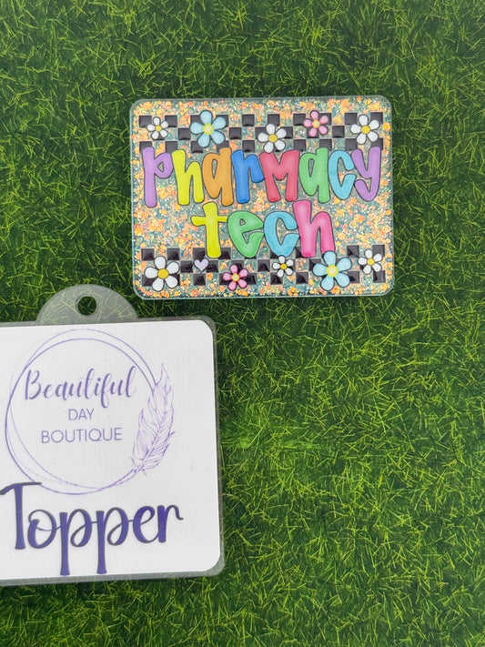 Pharmacy tech-retro daisies