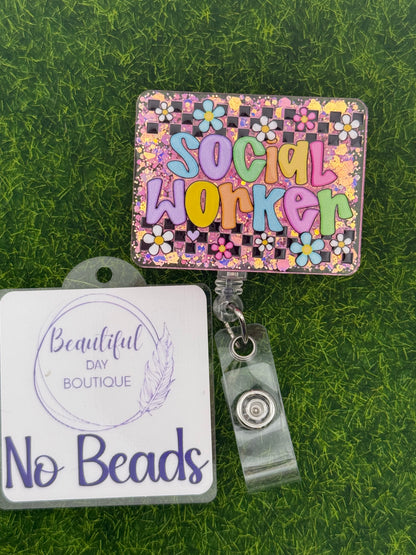 Social worker-retro daisies