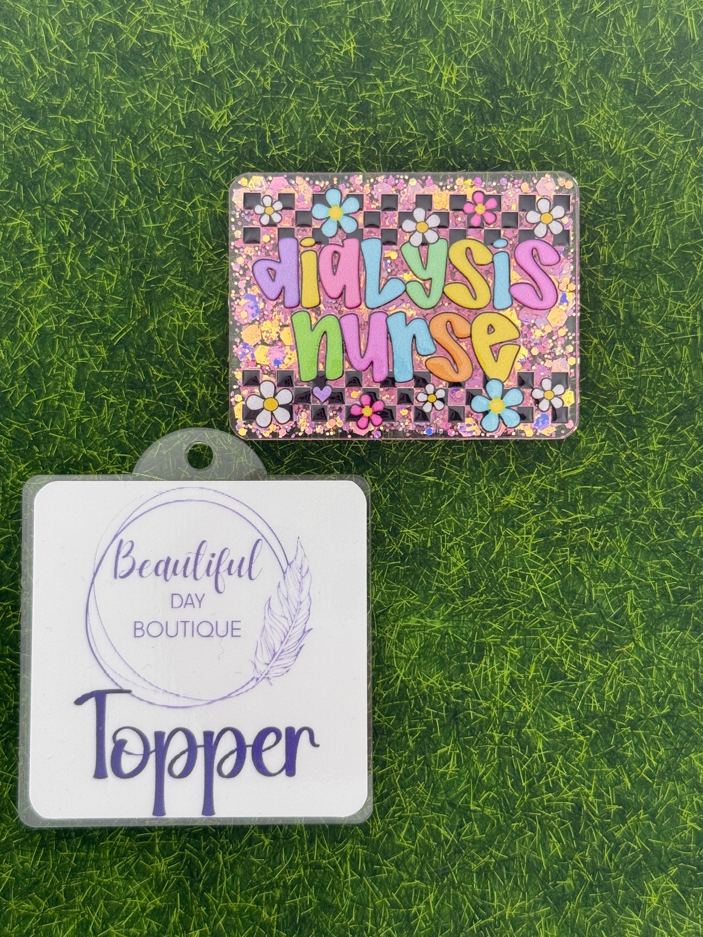 Dialysis nurse-retro daisies