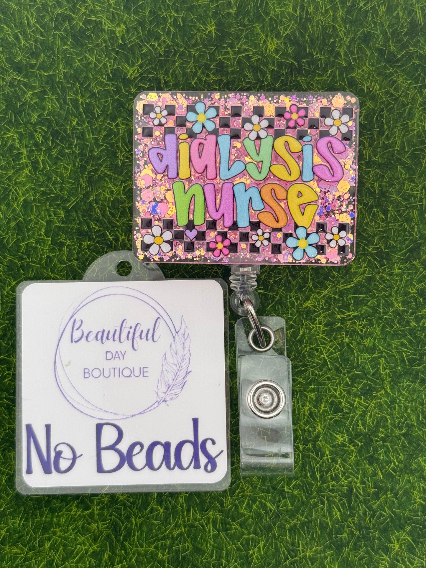 Dialysis nurse-retro daisies