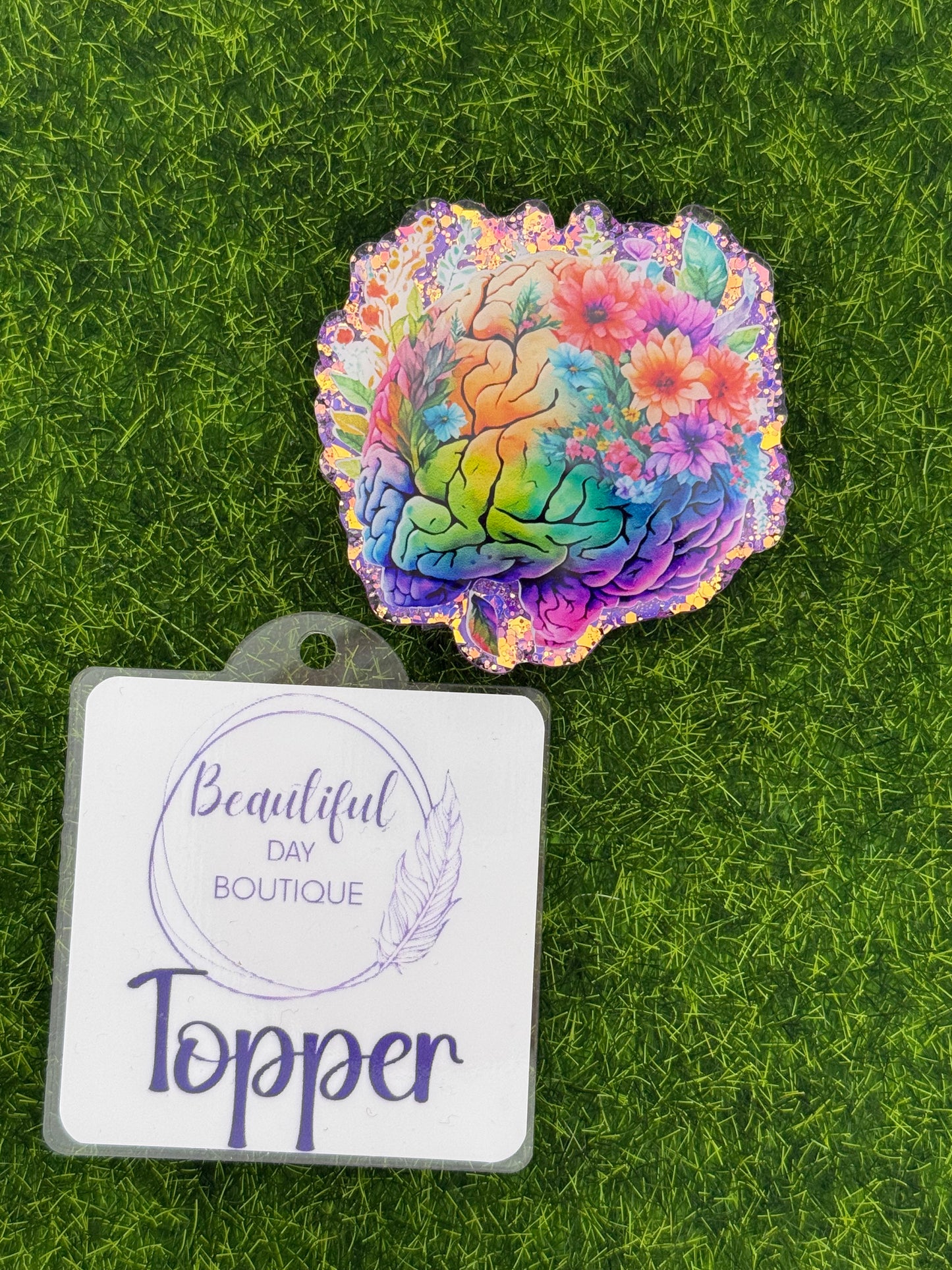 Floral brain-purple