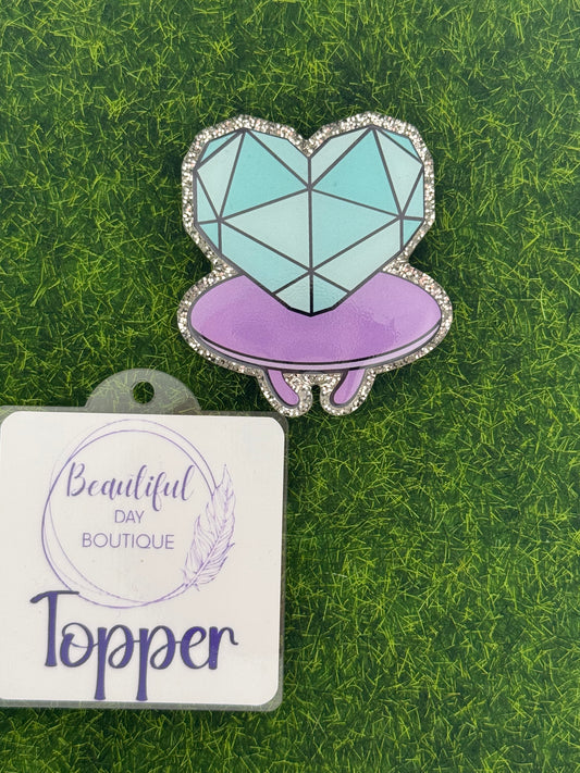 Ring pop candy-teal