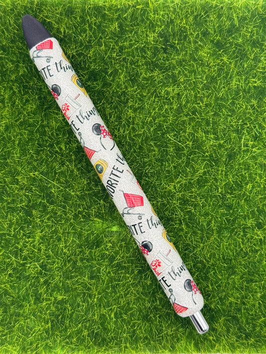 Mouse ears favorite things-white glitter inkjoy pen