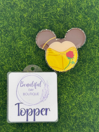 Mouse ears-Belle-yellow dress