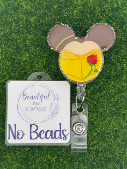Mouse ears-Belle-yellow dress