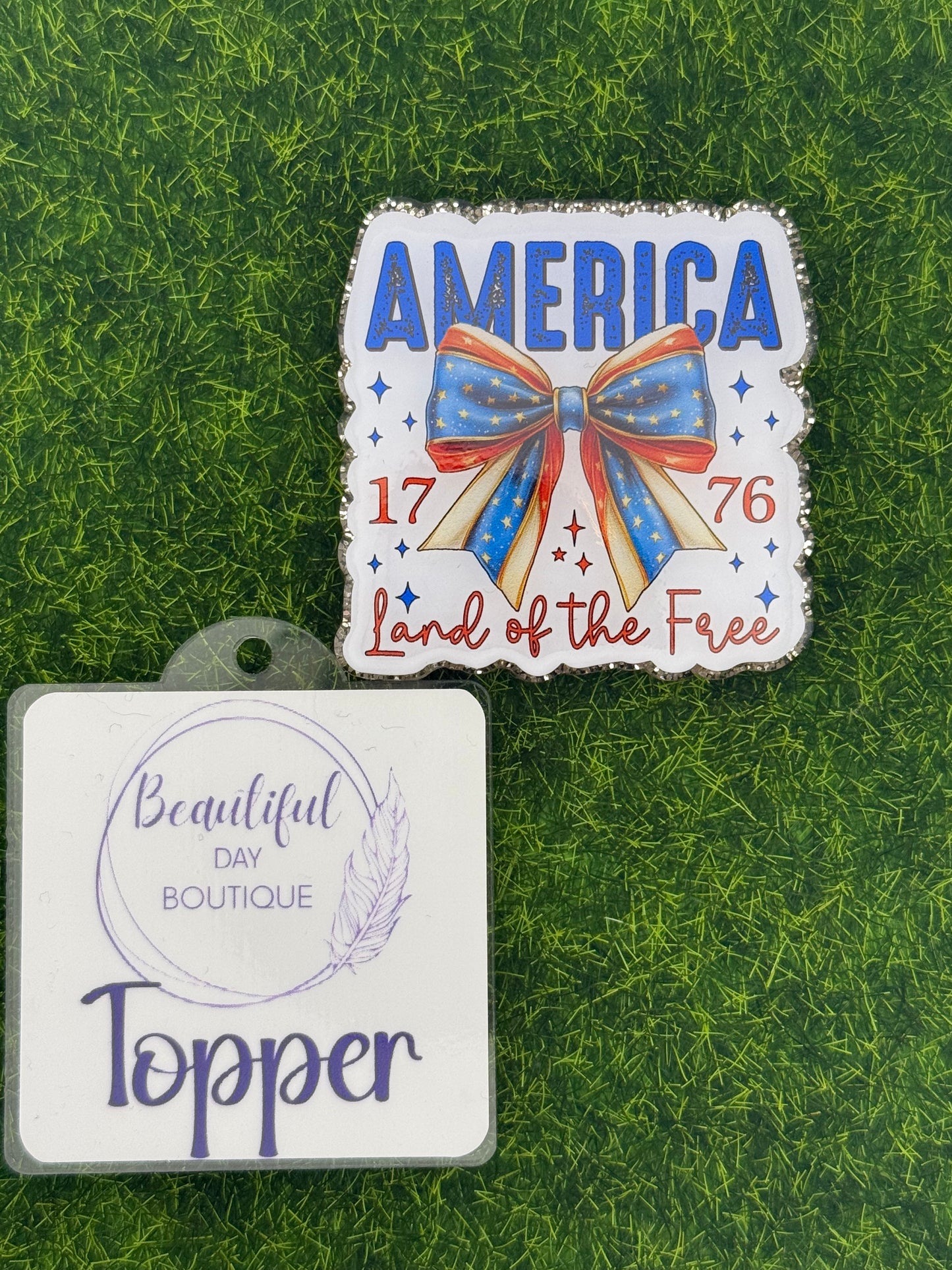 America land of the free-white background