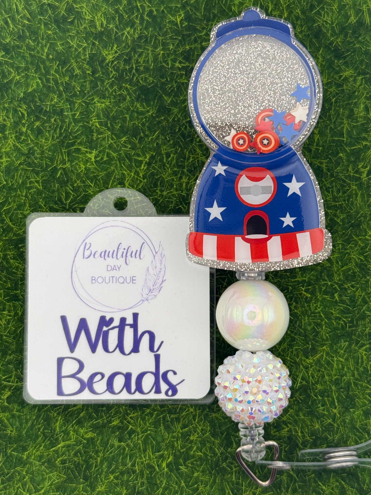 Gum-ball shaker Fourth of July