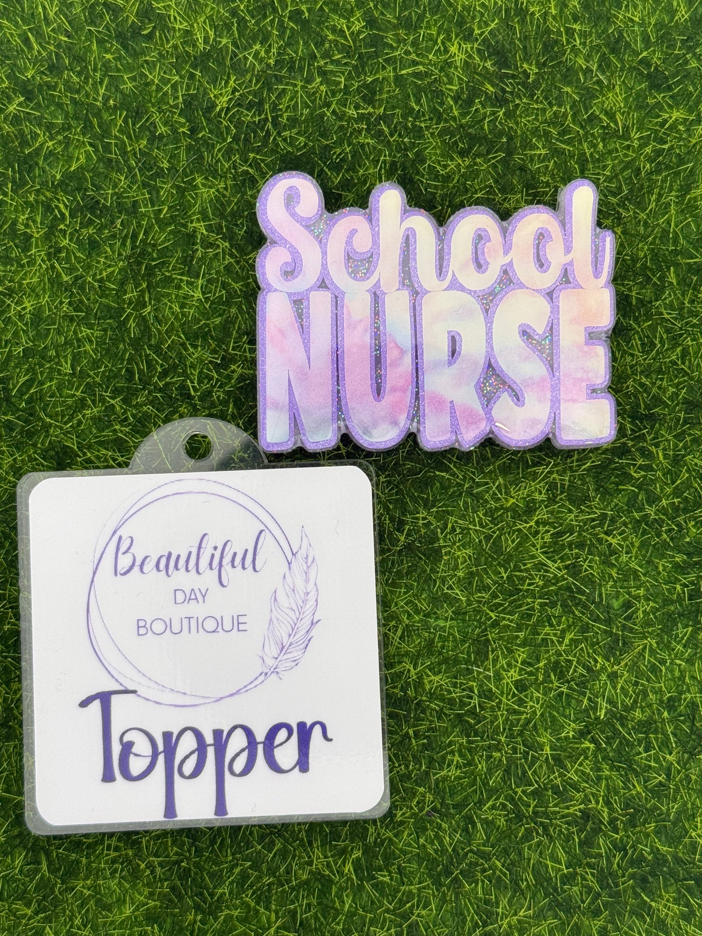 School nurse purple