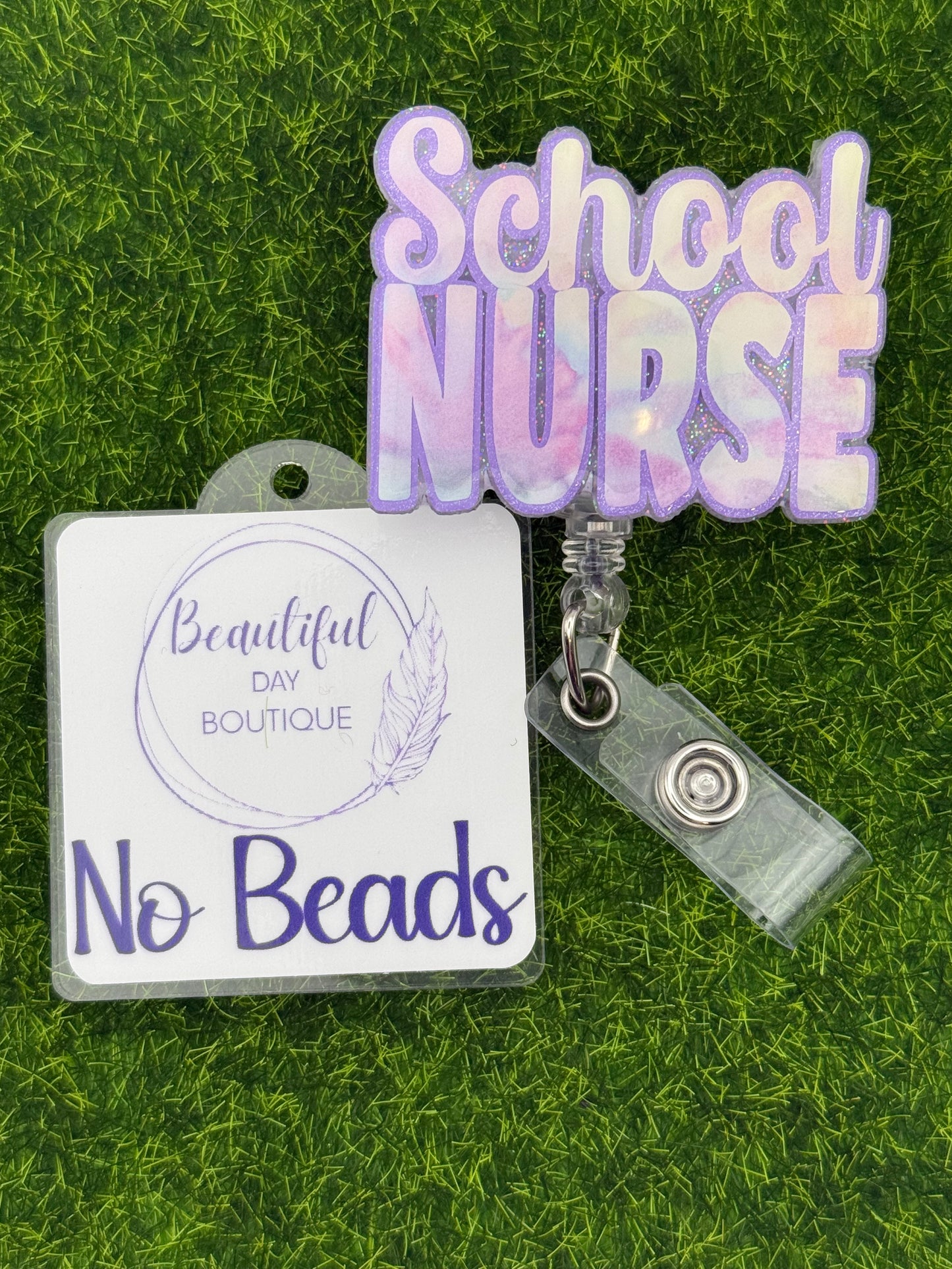 School nurse purple