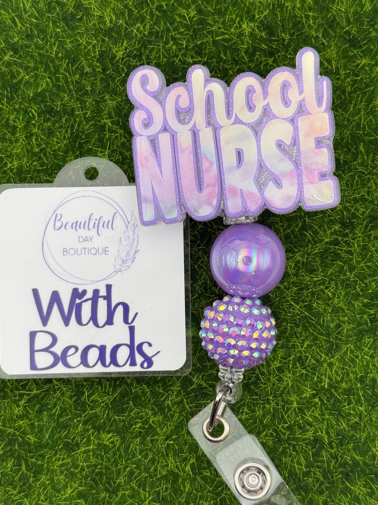 School nurse purple