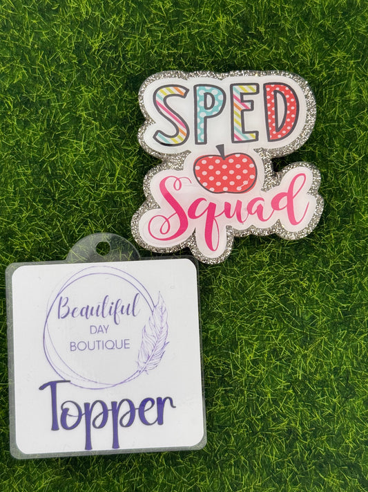 SPED Squad-silver glitter