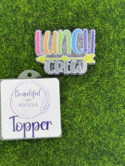 Lunch crew black glitter