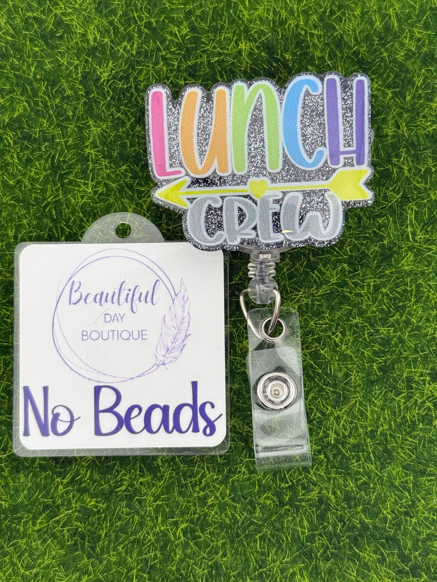 Lunch crew black glitter