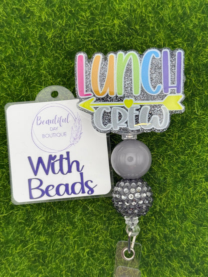 Lunch crew black glitter