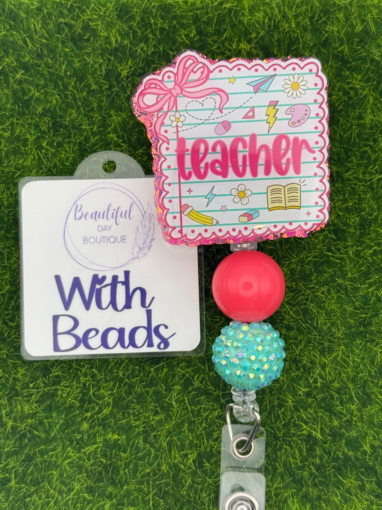 Notebook pink teacher