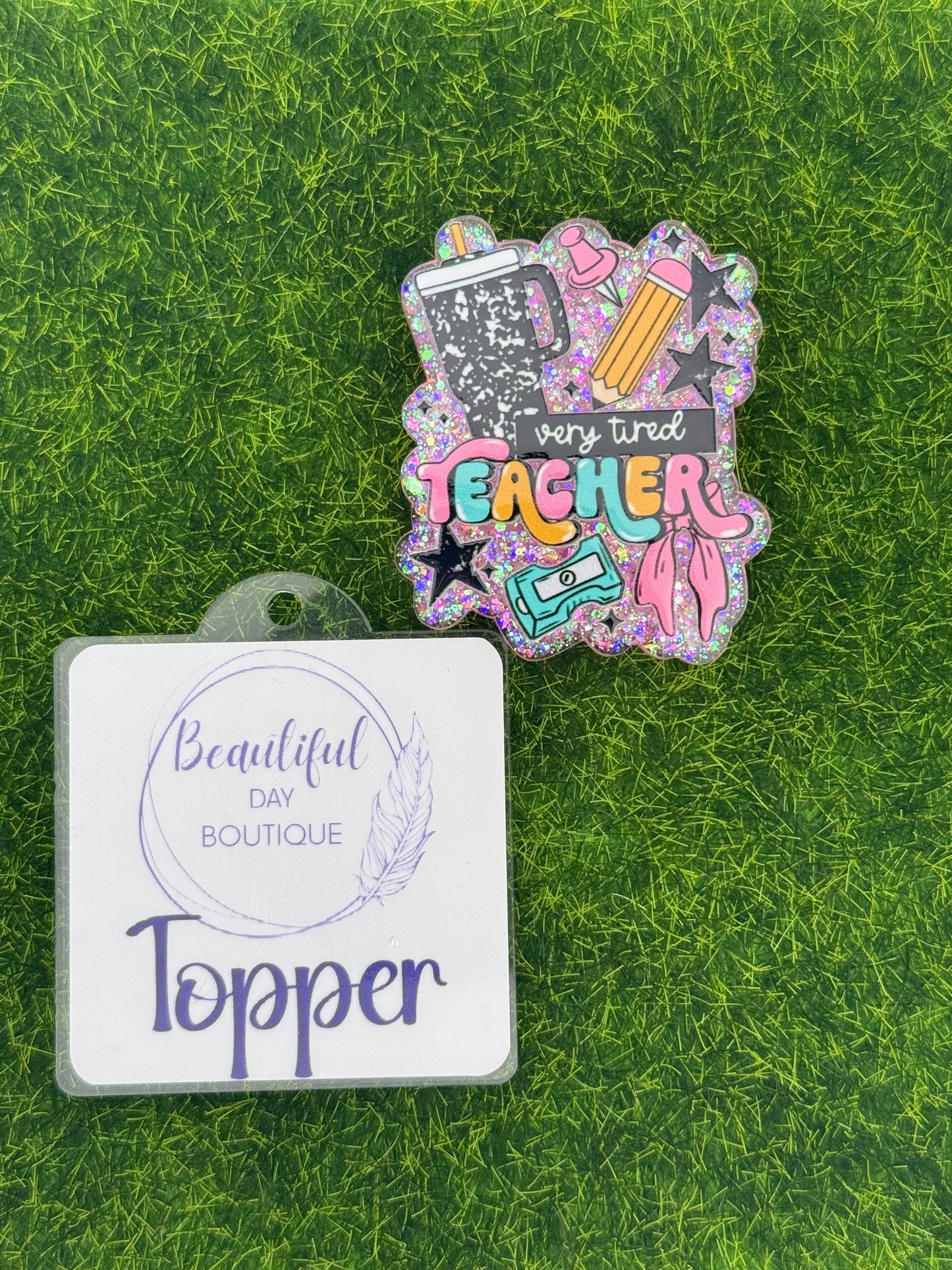 Very tired teacher