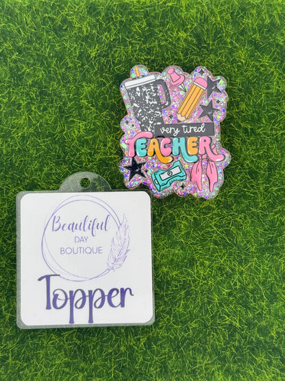 Very tired teacher