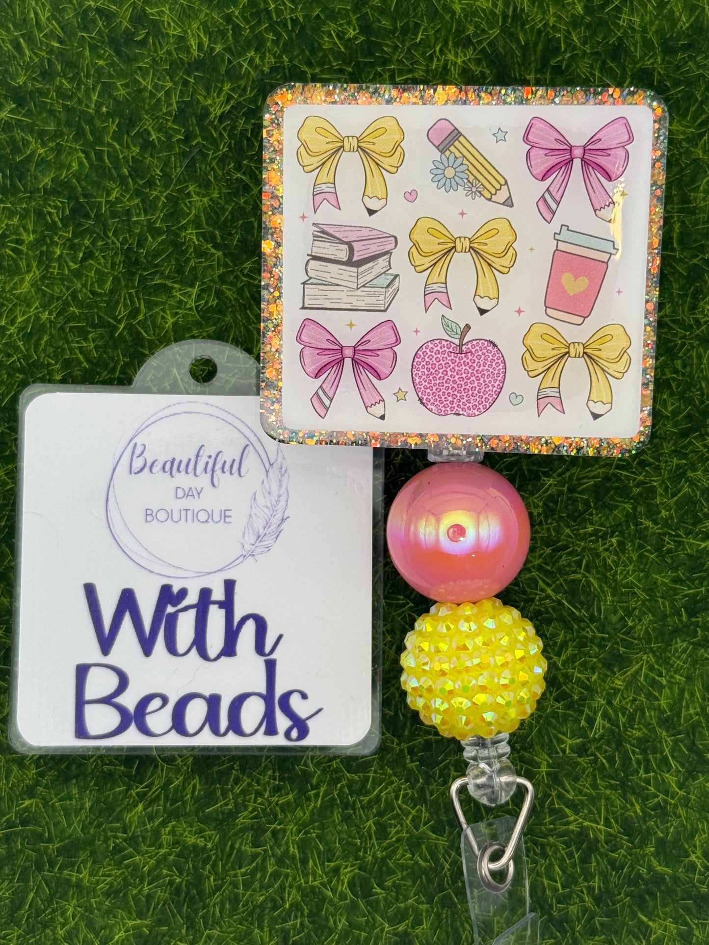 School croquette pink/yellow