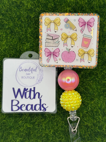 School croquette pink/yellow