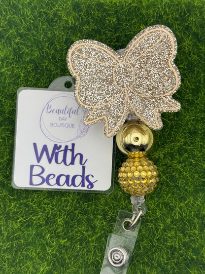 Gold outline bow