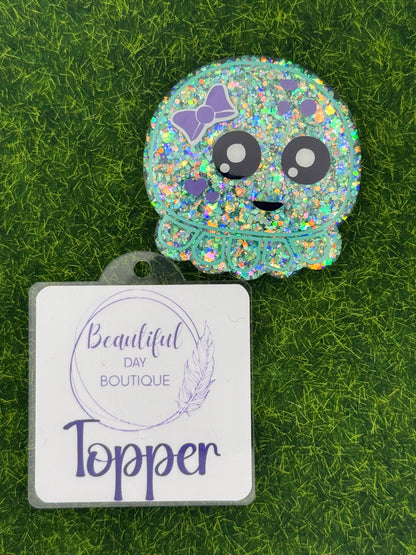 Octopus purple bow