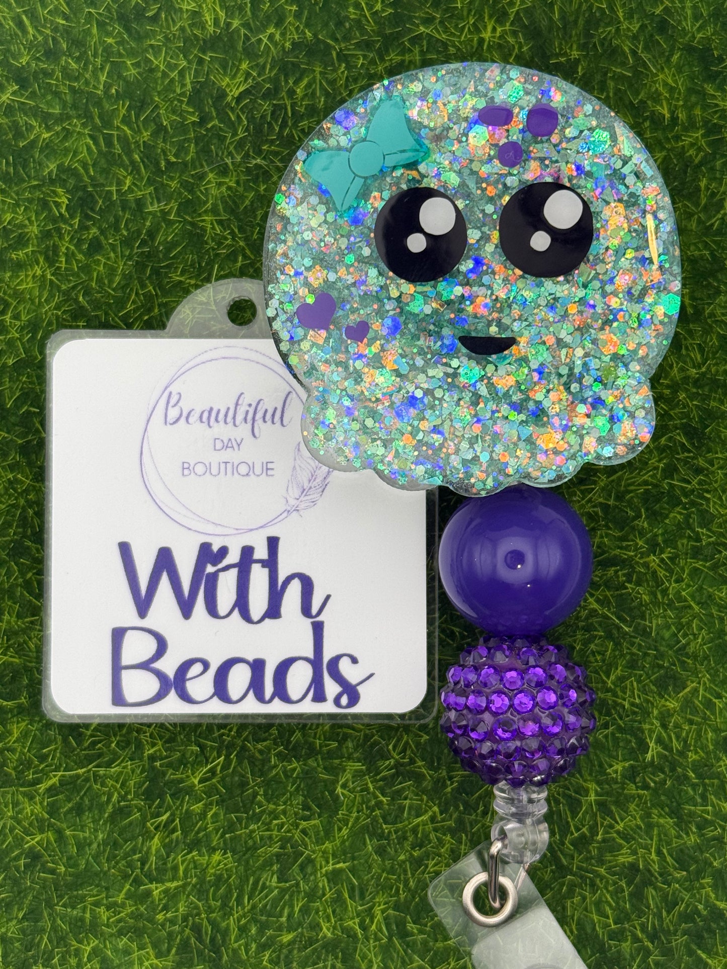 Octopus teal bow