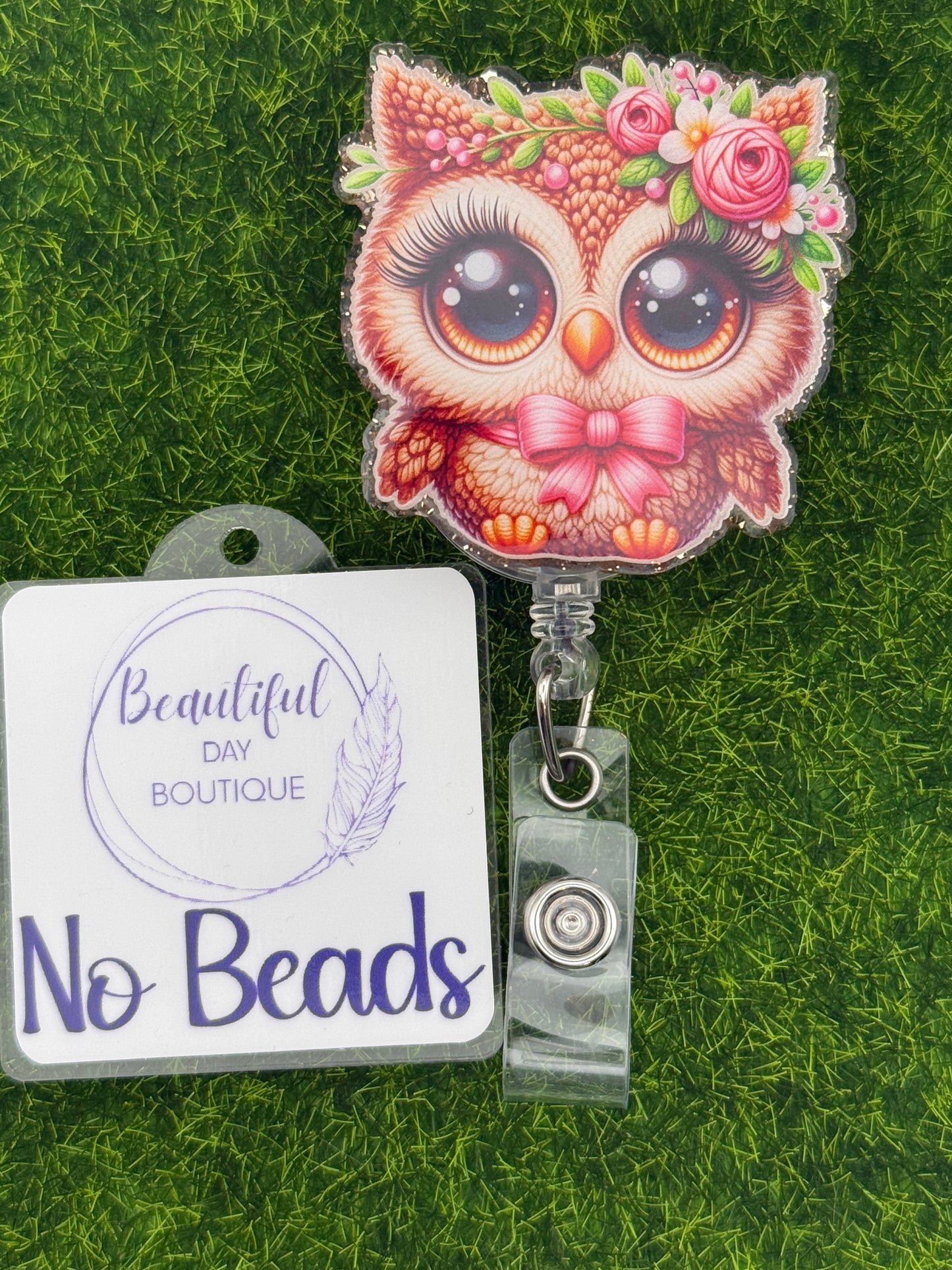 Owl pink bow