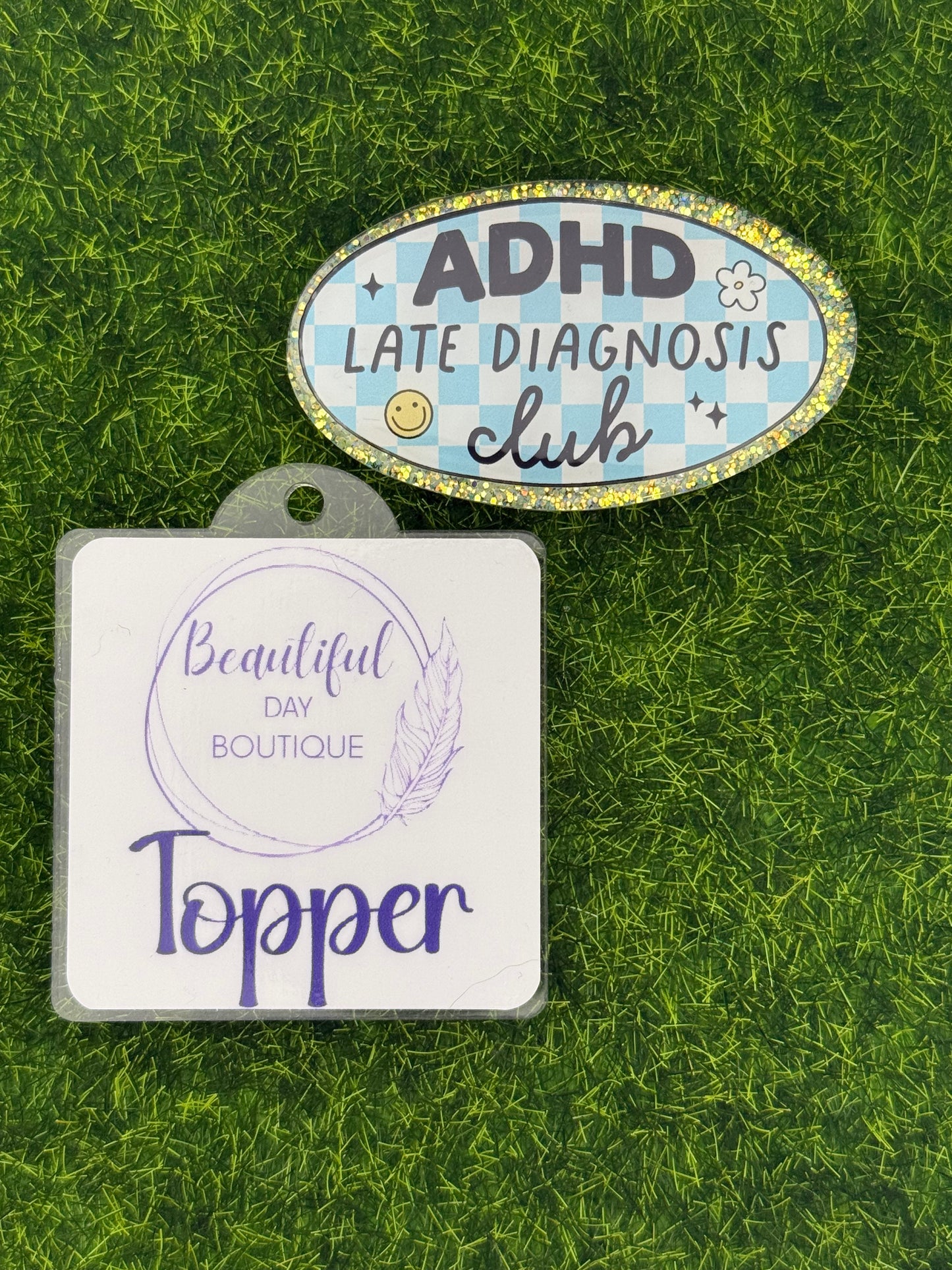ADHD late diagnosis club-yellow glitter